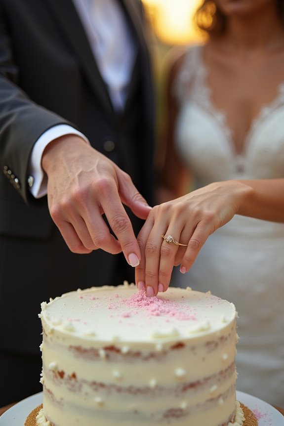 modern couples redefine cake feeding traditions