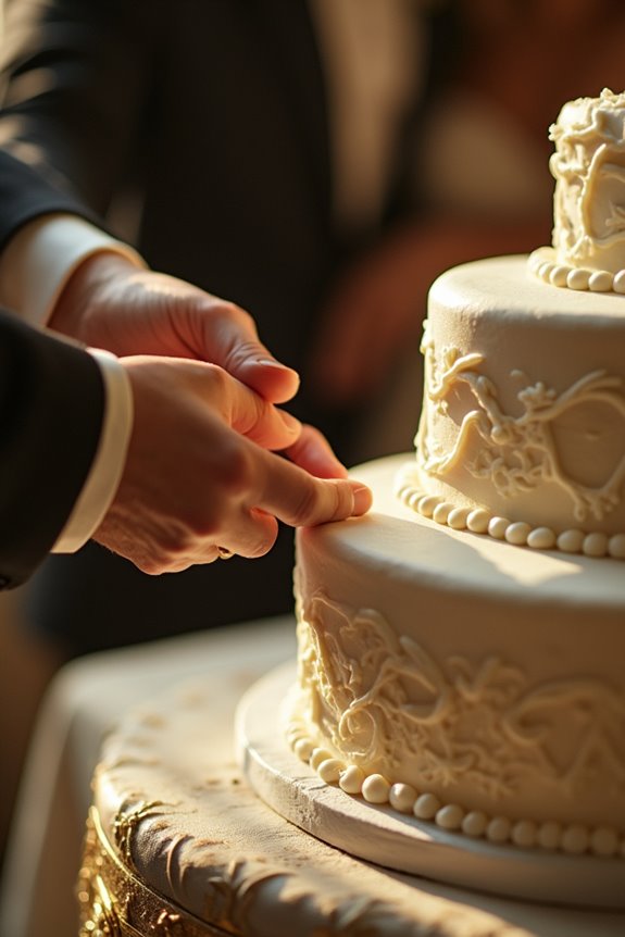 roman wedding cake feeding symbolizing partnership