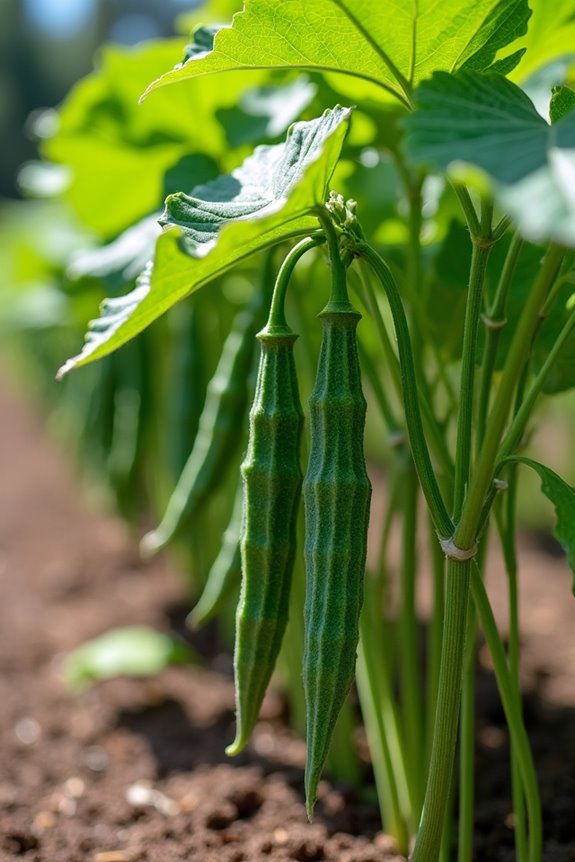 self supporting dwarf okra varieties