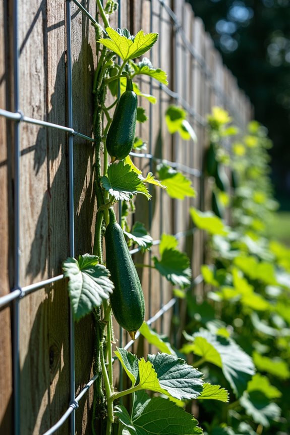 six to eight foot cucumber trellis height