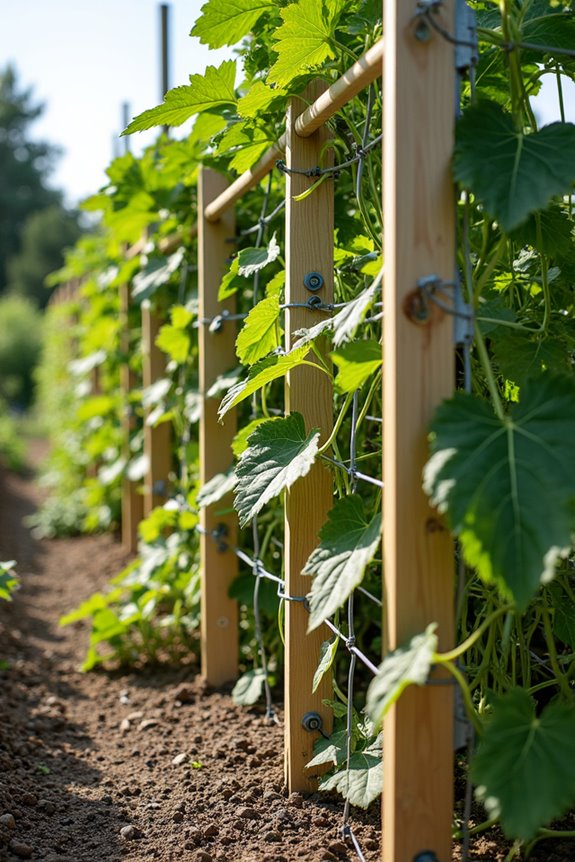 stable anchored trellis frame 6 8 ft