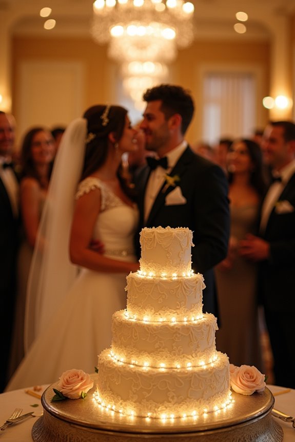 time cake cut after speeches