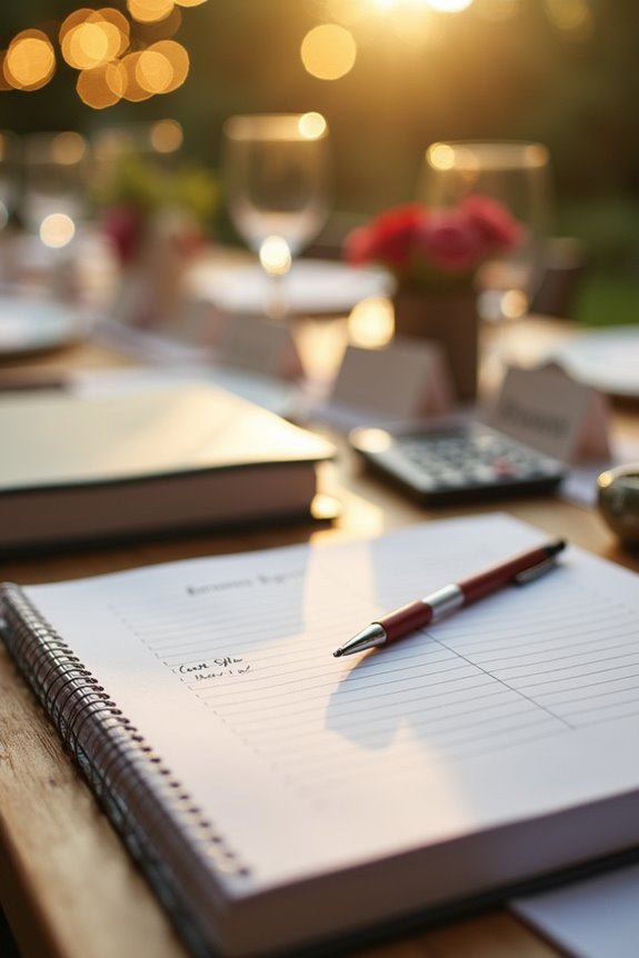 written budget contributions documented clearly